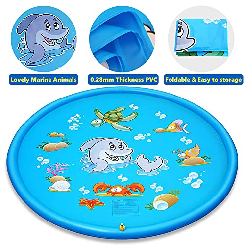 Toddler Toys Jasonwell Splash Pad Sprinkler/ Play Mat For